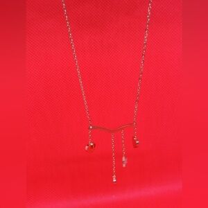 Heart Soul Gold Minimalist Necklace with Bar Pendant